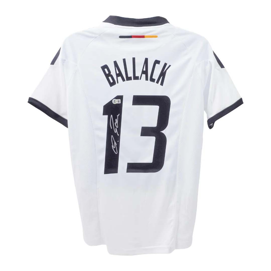 Michael Ballack Signed Germany Soccer Jersey #13 with Beckett Witness - Image 3