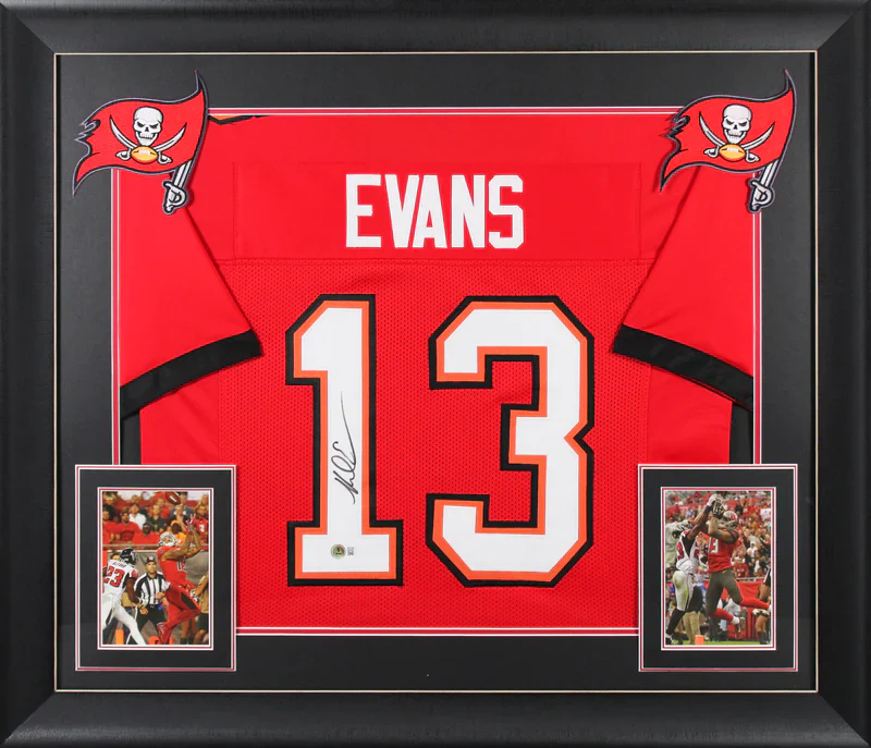 Mike Evans Signed Tampa Bay Buccaneers Framed Football Jersey with Beckett Witness
