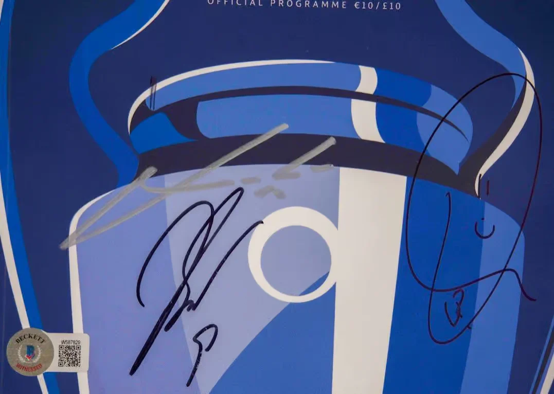 Modric, Vinicius Jr, Benzema Signed Champions League Final Program with BGS COA - Image 2