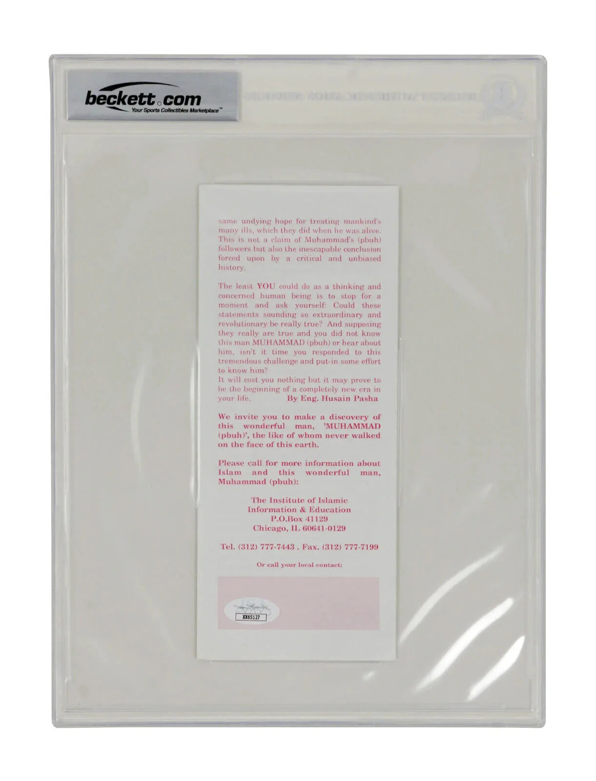 Muhammad Ali & Pele Signed Pamphlet – BGS Authentic - Image 2