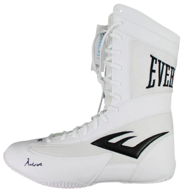 Muhammad Ali Signed Everlast Boxing Shoe with PSA COA