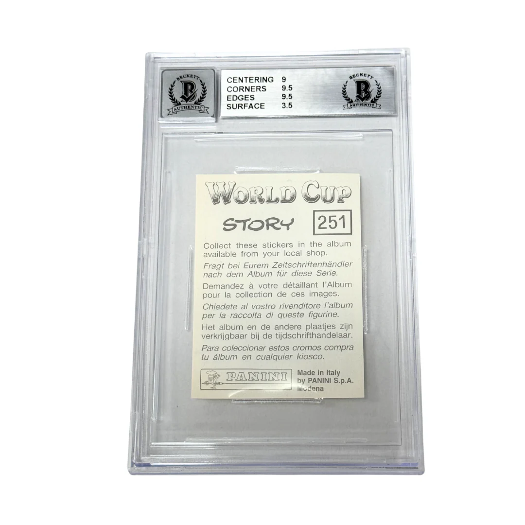 Paolo Maldini Signed 1994 Panini World Cup Story Stickers Second Ed – BGS 4.5 - Image 2