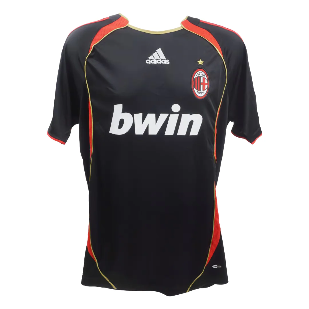 Framed Paolo Maldini Signed AC Milan Away Soccer Jersey #3 with Beckett Witness - Image 4