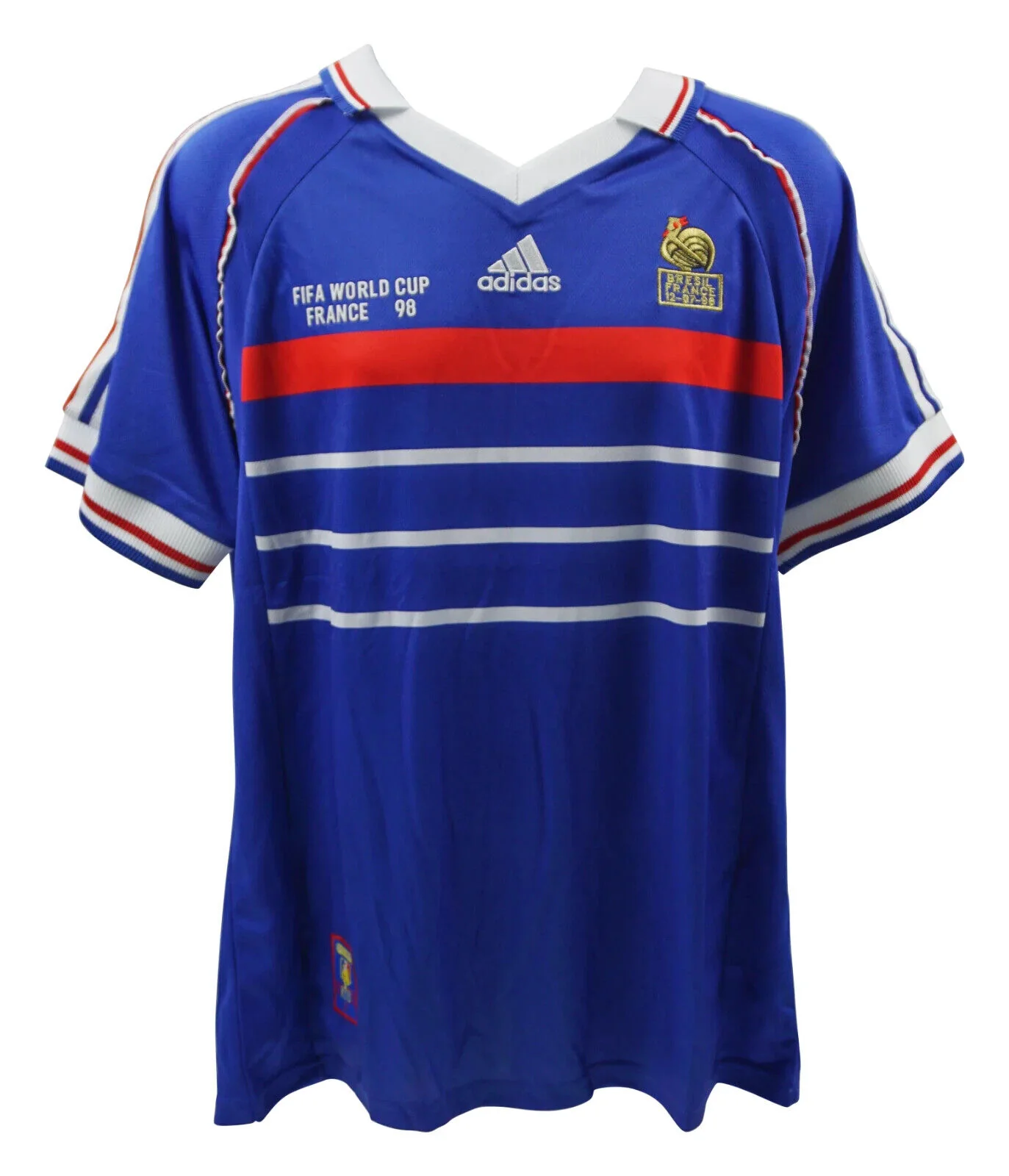 Framed Patrick Vieira Signed France 1998 World Cup Soccer Jersey #4 with Beckett COA - Image 4