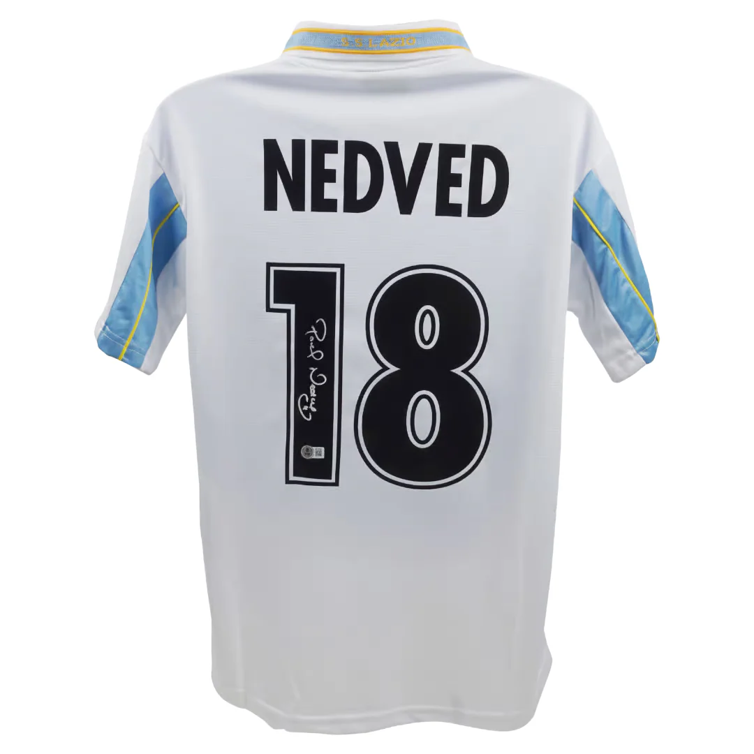 Pavel Nedved Signed S.S. Lazio Soccer Jersey #18 with Beckett Witness - Image 3