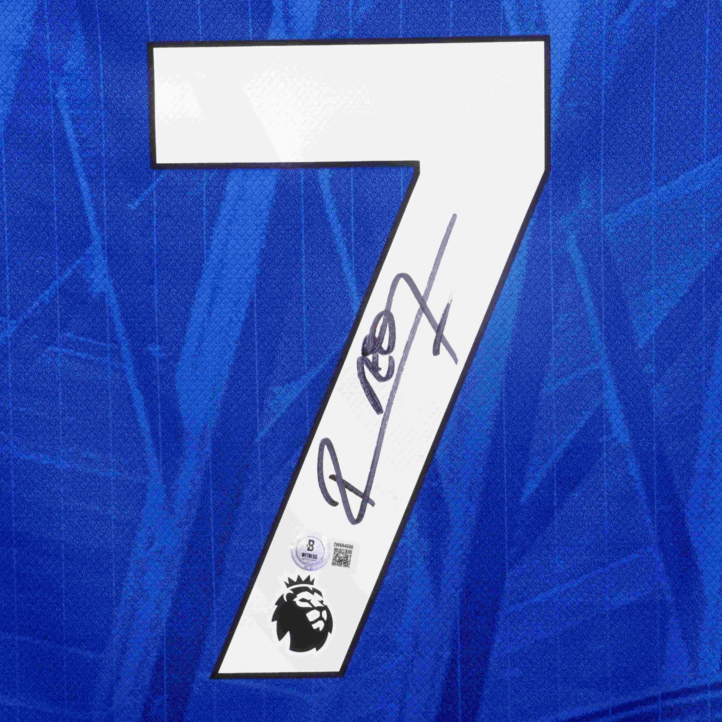 Framed Pedro Neto Signed Chelsea FC 2025-26 Home Soccer Jersey #7 with Beckett Witness - Image 2