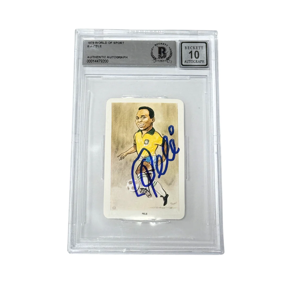 Pele Signed 1979 Venorlandus #11 Our Heroes World of Sport - BGS Autograph 10