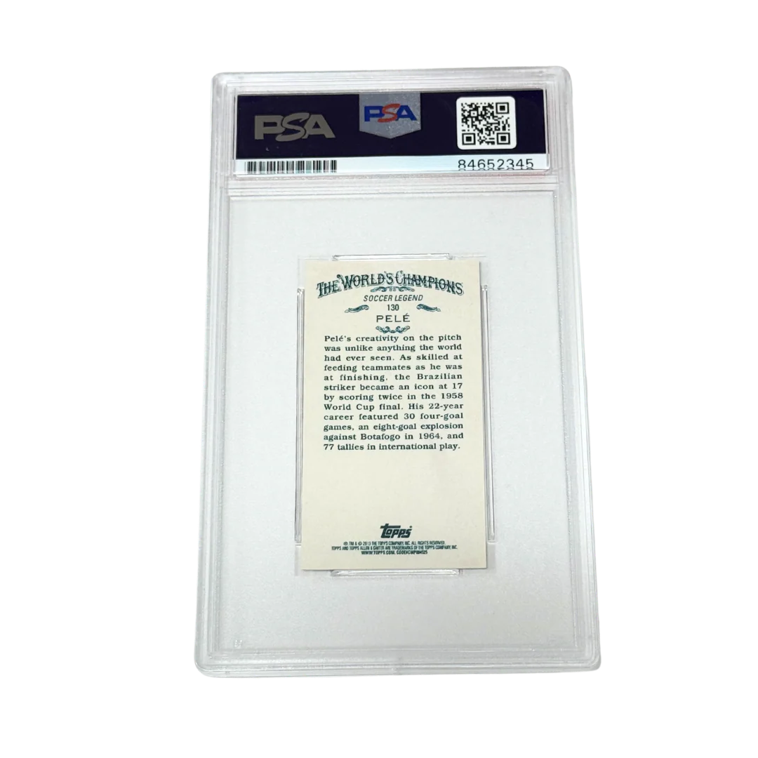 Pele Signed 2013 Topps Allen & Ginter's Mini Card – PSA Autograph 10 - Image 2