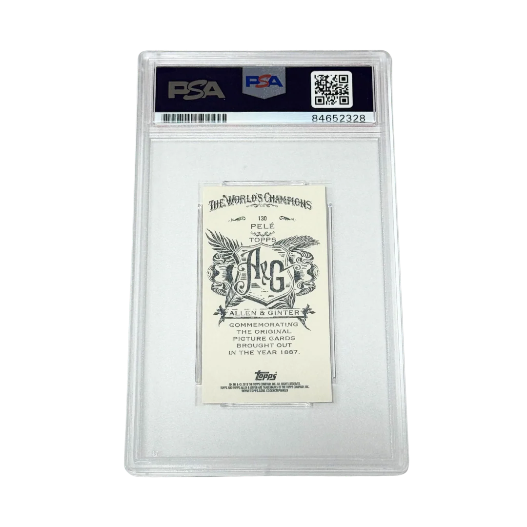 Pele Signed 2013 Topps Allen & Ginter's Mini Card – PSA Autograph 9 - Image 2