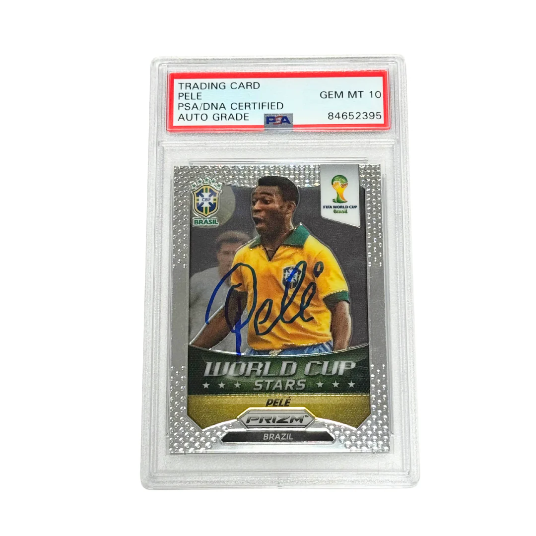 Pele Signed 2014 Panini Prizm World Cup Stars #41 – PSA 10 Autograph