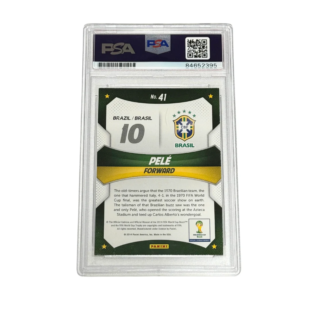 Pele Signed 2014 Panini Prizm World Cup Stars #41 – PSA 10 Autograph - Image 2