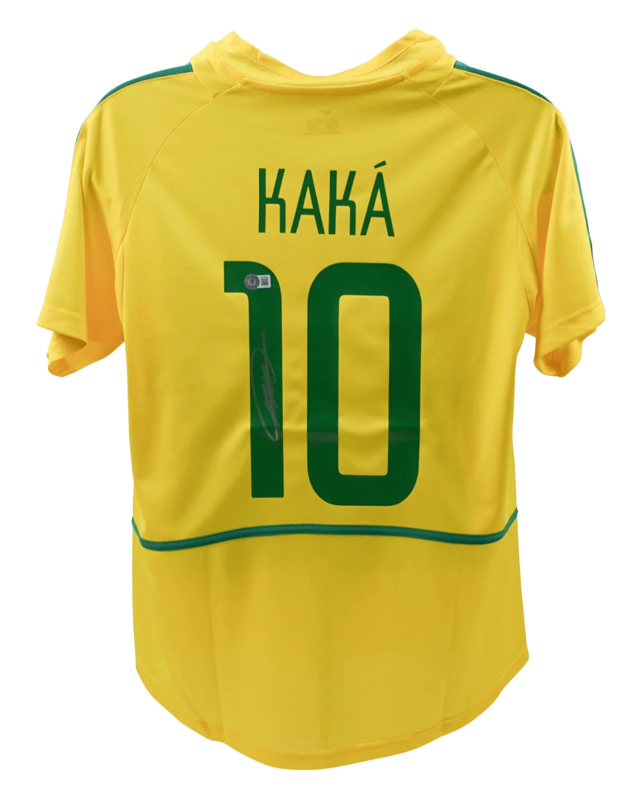 Framed Ricardo Kaka Signed Brazil FC Home Soccer Jersey #10 with Beckett Witness - Image 3