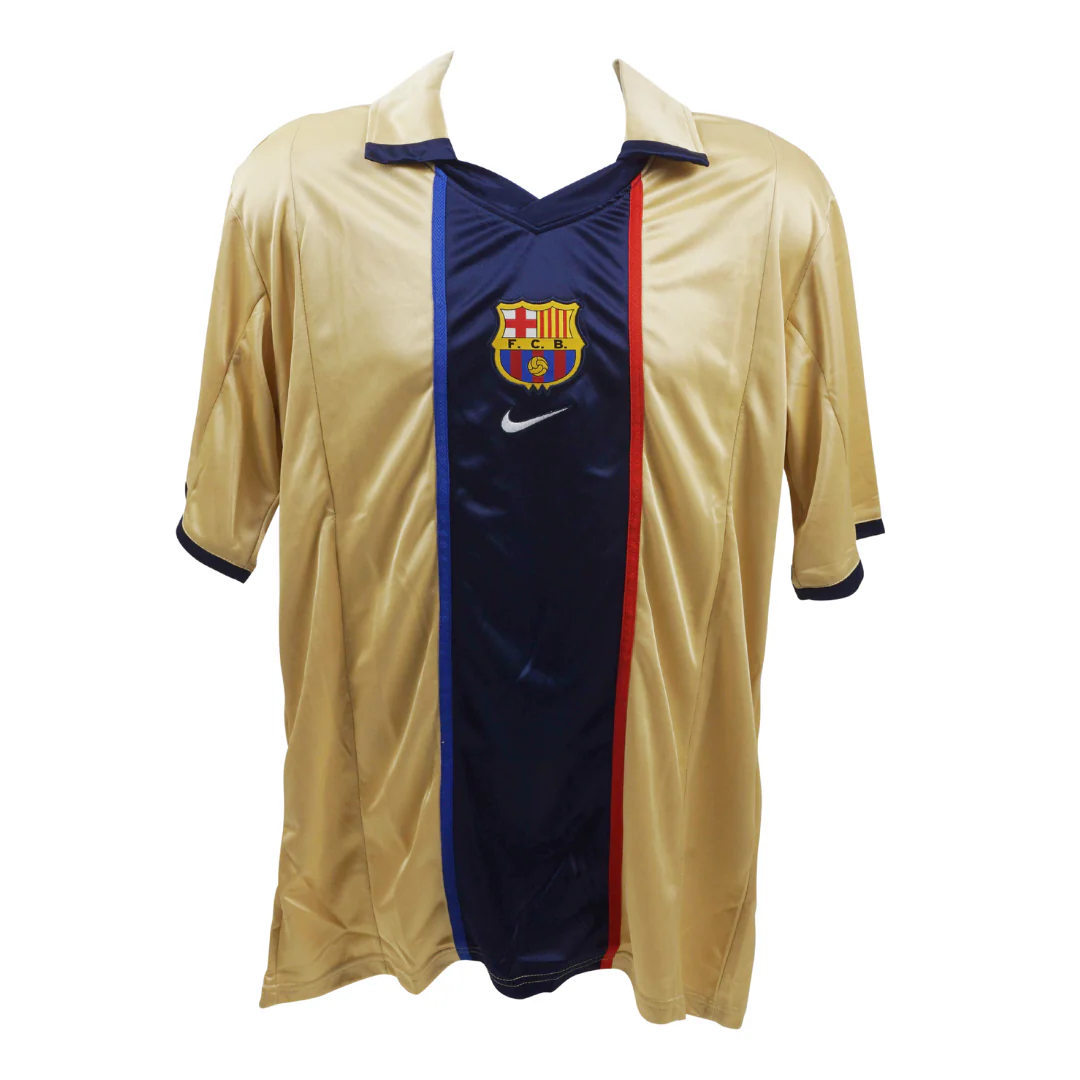 Rivaldo Signed FC Barcelona Away Soccer Jersey #10 with Beckett Witness - Image 4