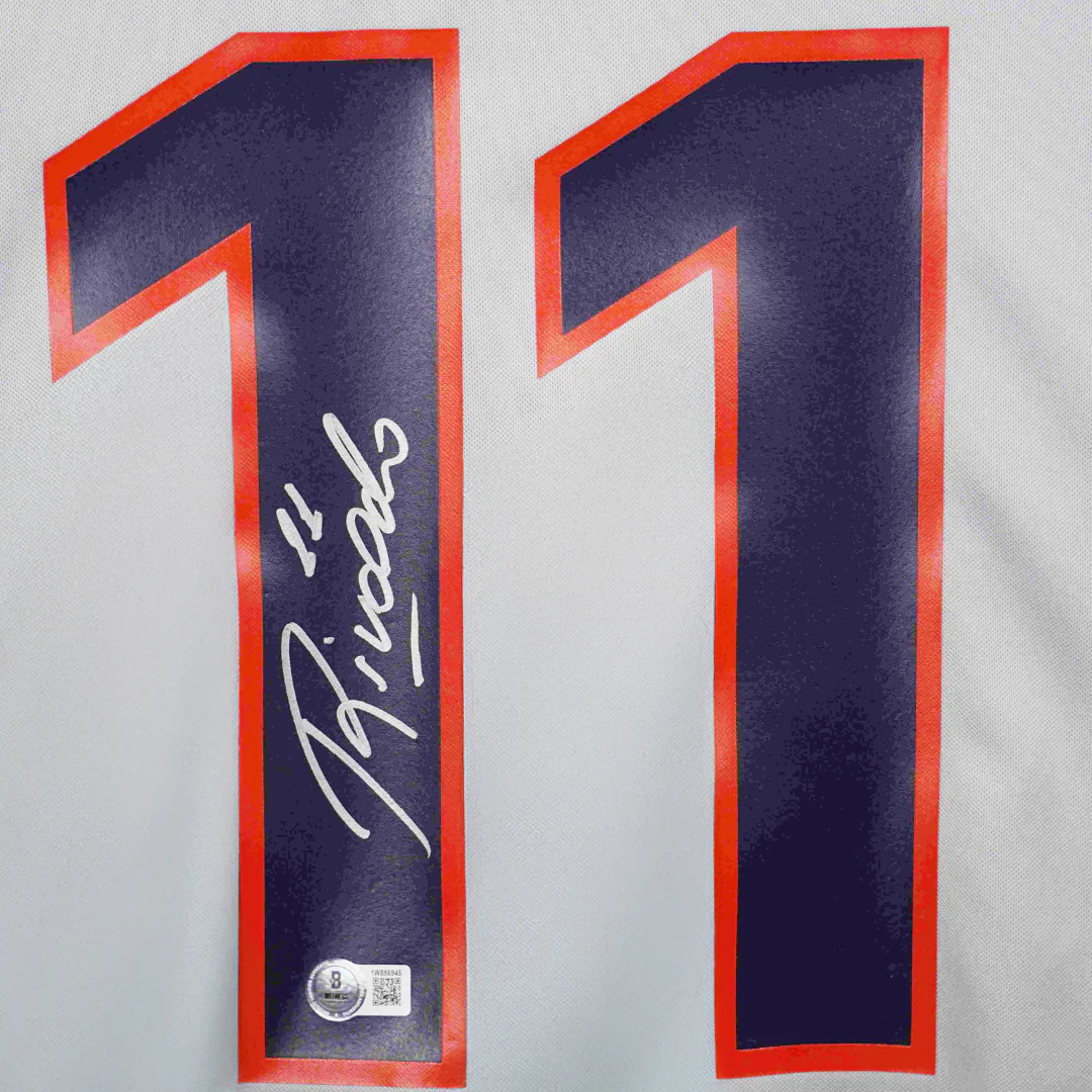 Rivaldo Signed FC Barcelona Away Soccer Jersey #11 with Beckett Witness - Image 2