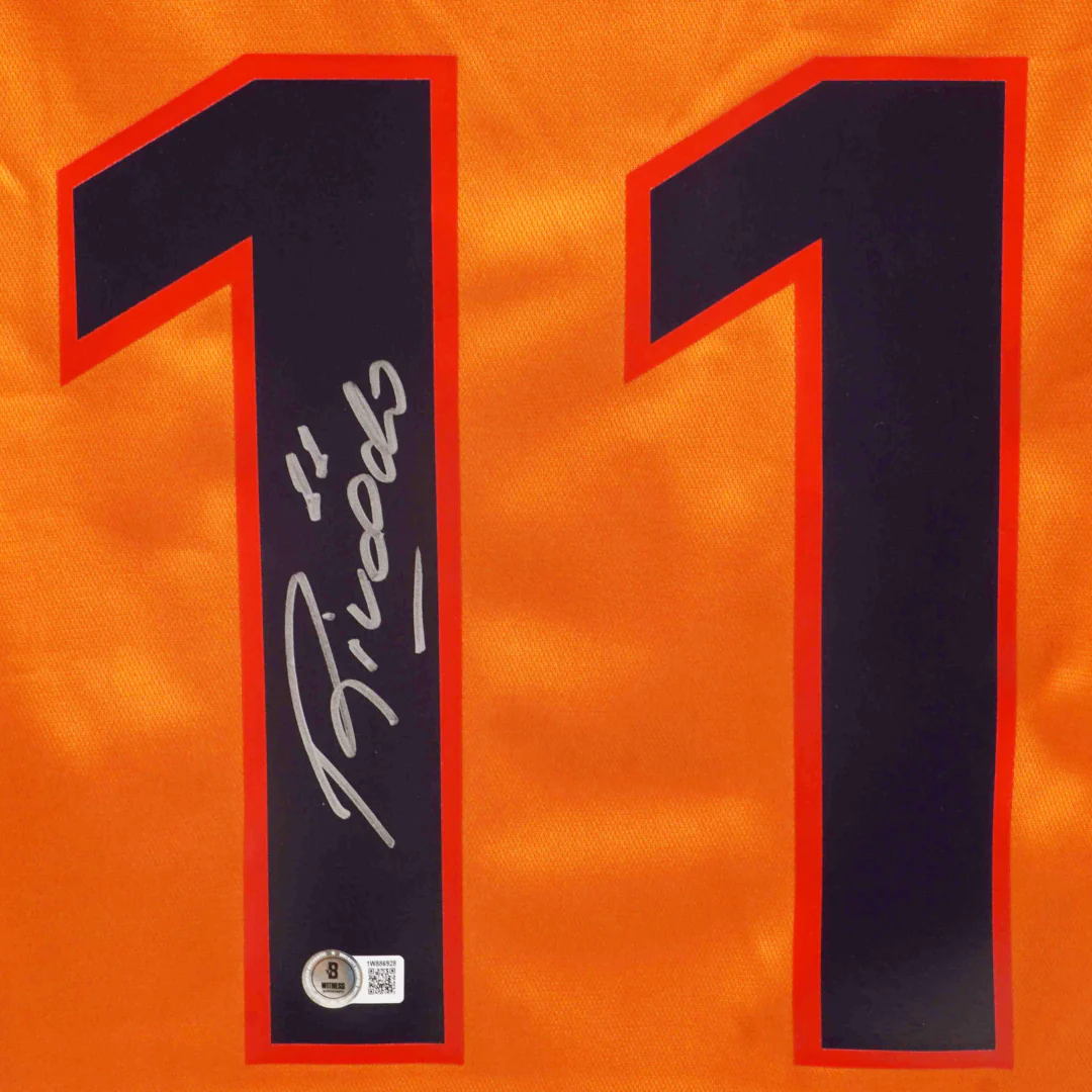 Rivaldo Signed FC Barcelona Away Soccer Jersey #11 with Beckett Witness - Image 2