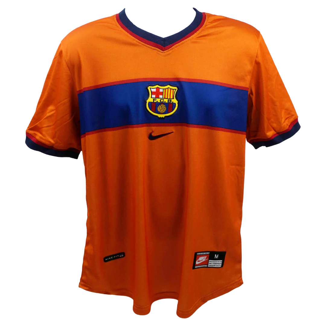 Rivaldo Signed FC Barcelona Away Soccer Jersey #11 with Beckett Witness - Image 4