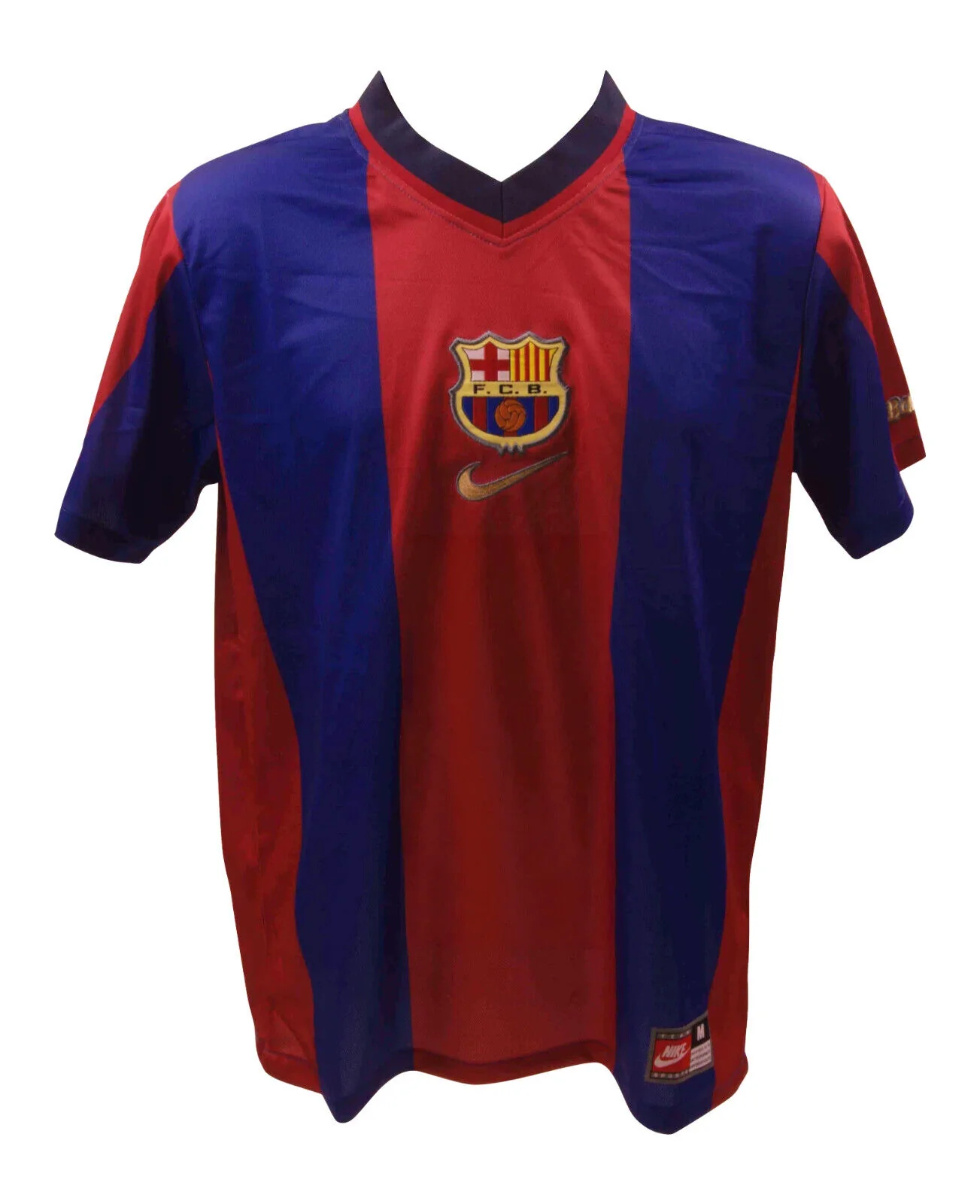 Rivaldo Signed FC Barcelona Home Soccer Jersey #11 with Beckett Witness - Image 4