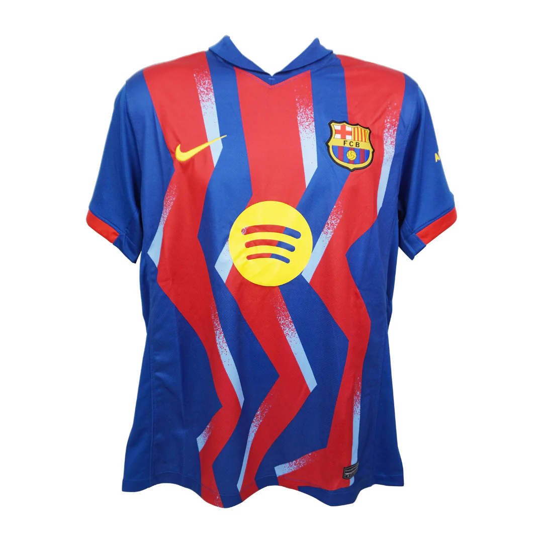 Framed Robert Lewandowski Signed FC Barcelona Home Soccer Jersey #9 with Beckett COA - Image 4
