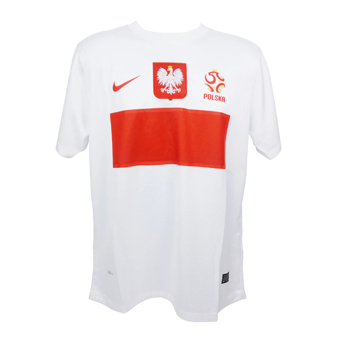 Framed Robert Lewandowski Signed Poland Home Soccer Jersey #9 with Beckett COA - Image 4