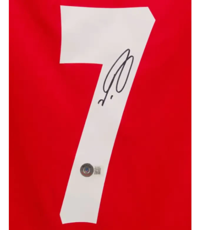 Framed Robert Pires Signed Arsenal FC Home Soccer Jersey #7 with Beckett COA - Image 2