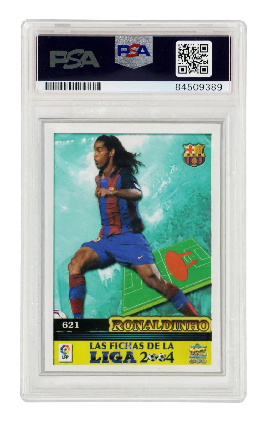 Ronaldinho Signed 2003 Mundicromo Las Fichas De La Liga #621 – PSA Authentic - Image 2