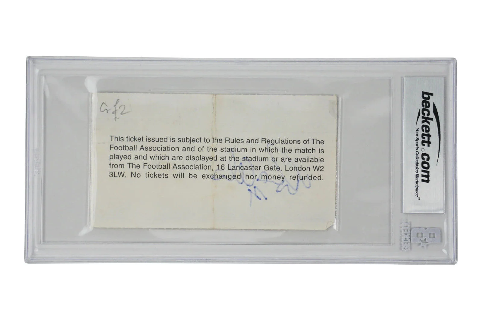 Ronaldo Nazario Signed 1995 First Away Brazil Goal Match Ticket – BGS Authentic - Image 2