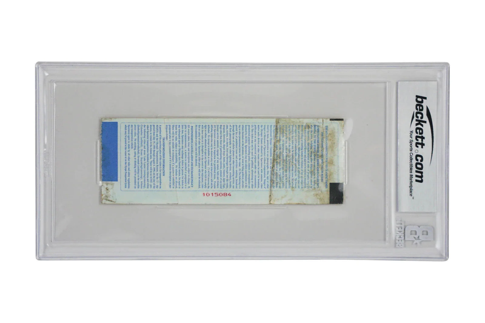 Ronaldo Nazario Signed 1996 First Olympic Goal Match Ticket – BGS Authentic - Image 2