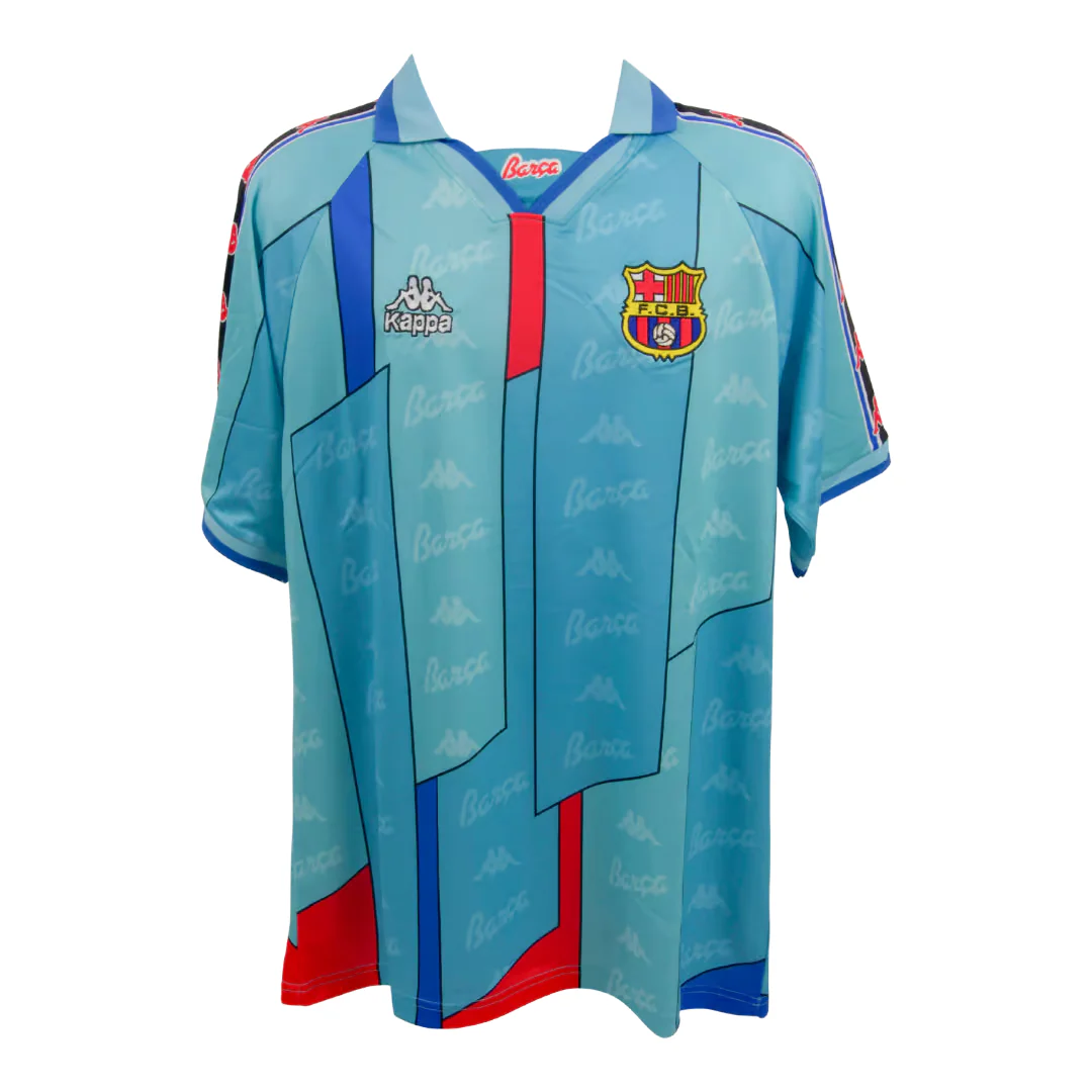 Framed Ronaldo Nazario Signed FC Barcelona Away Soccer Jersey #9 with Beckett COA - Image 4