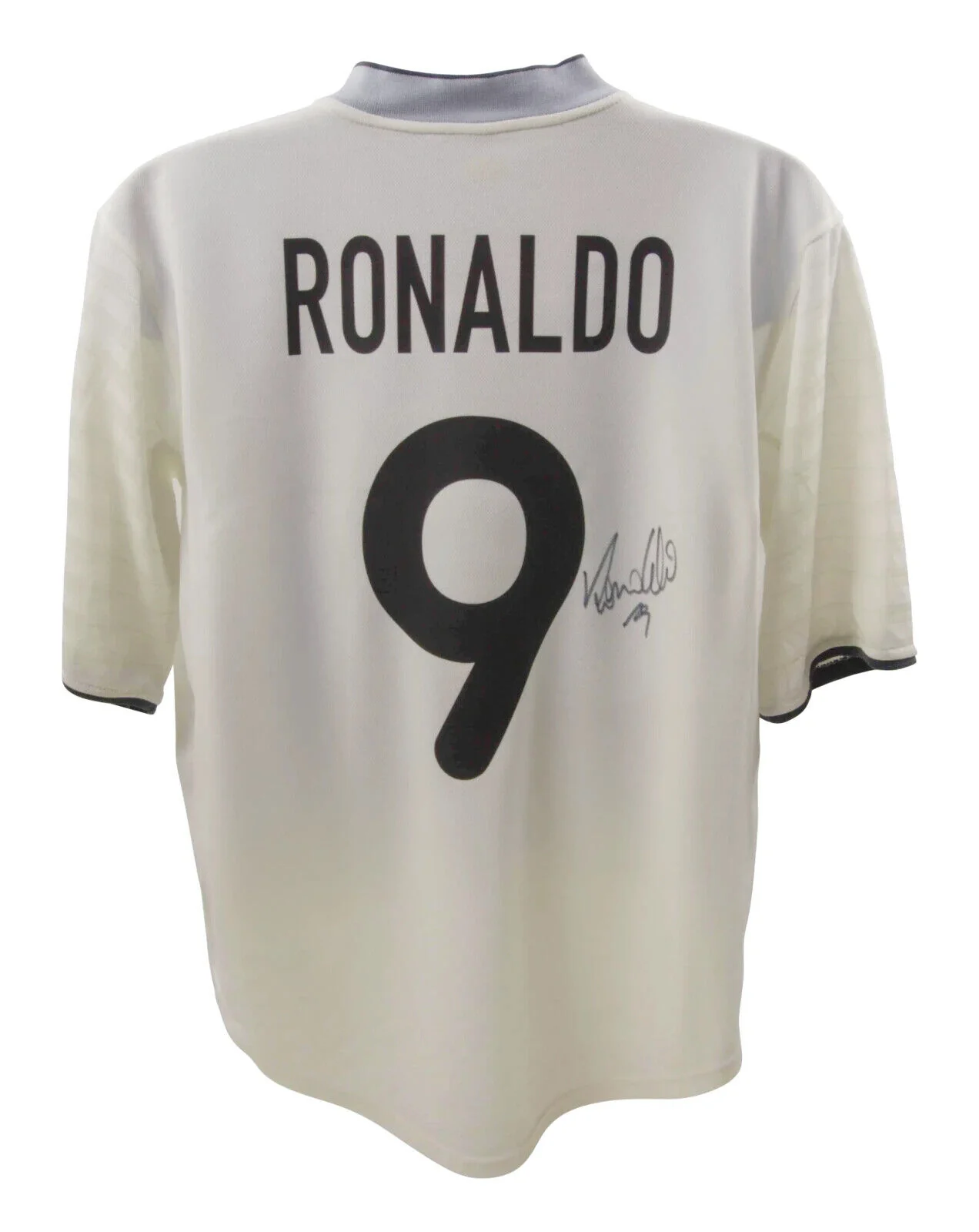 Ronaldo Nazario Signed Inter Milan Away Soccer Jersey #9 with Beckett COA - Image 3