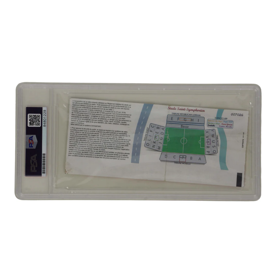 Sadio Mane Signed 2012 Pro Debut Season & First Goal Ticket Inscribed – PSA Auth - Image 2