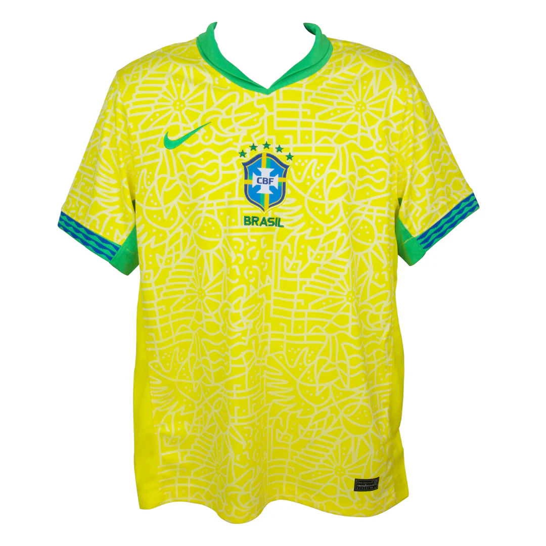 Framed Savinho Signed Brazil FC Home Soccer Jersey #20 with Beckett COA - Image 4