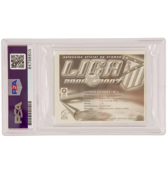 Sergio Aguero Signed 2006-07 Ultimos Fichajes Liga #1 – PSA 10 Autograph - Image 2
