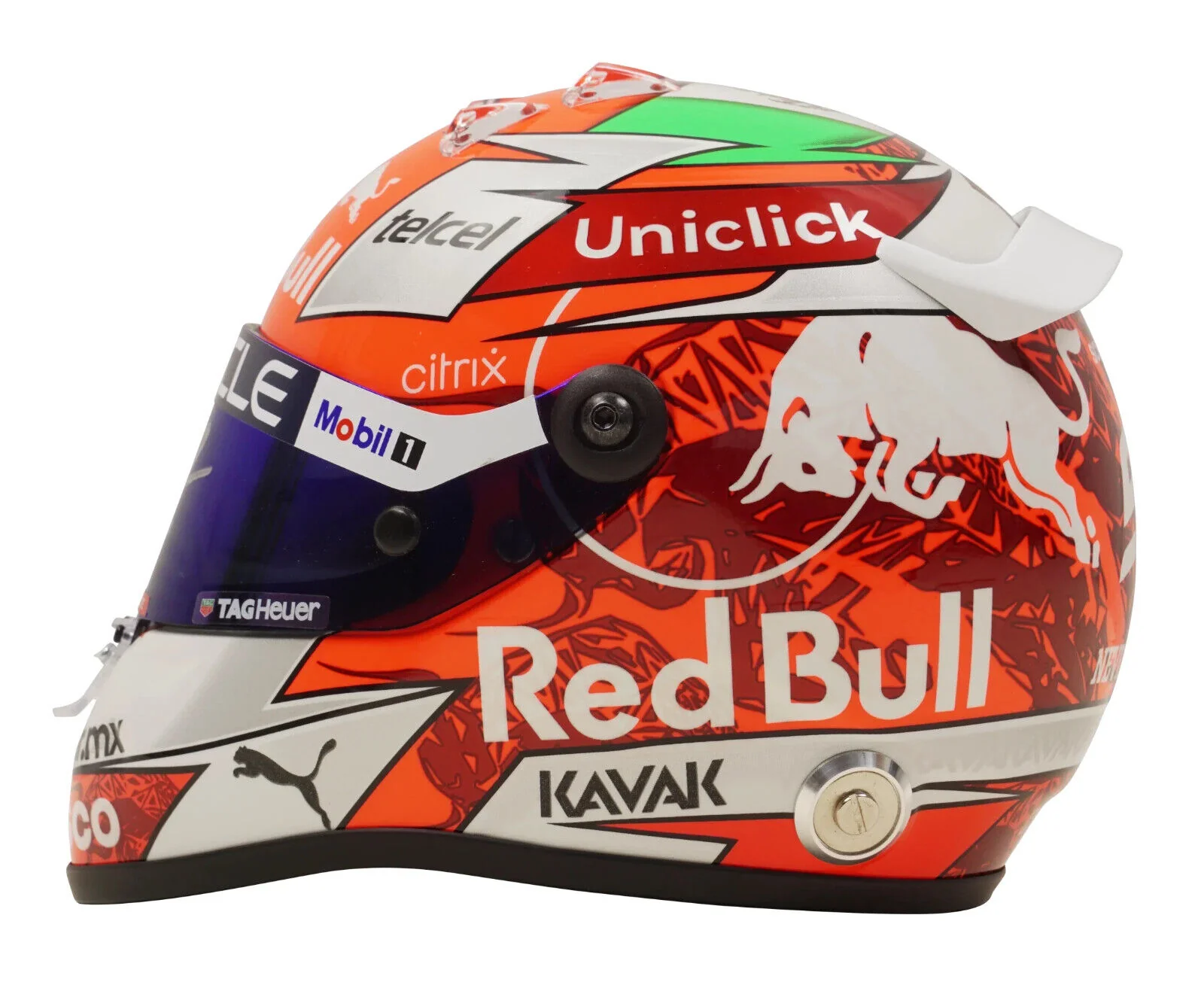 Sergio Perez Signed 2022 Austria F1 RedBull Helmet 1:2 Scale with Beckett COA - Image 3