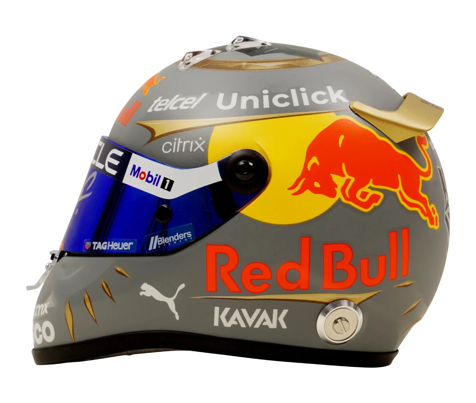 Sergio Perez Signed 2022 Brazil F1 RedBull Helmet 1:2 Scale with Beckett COA - Image 3