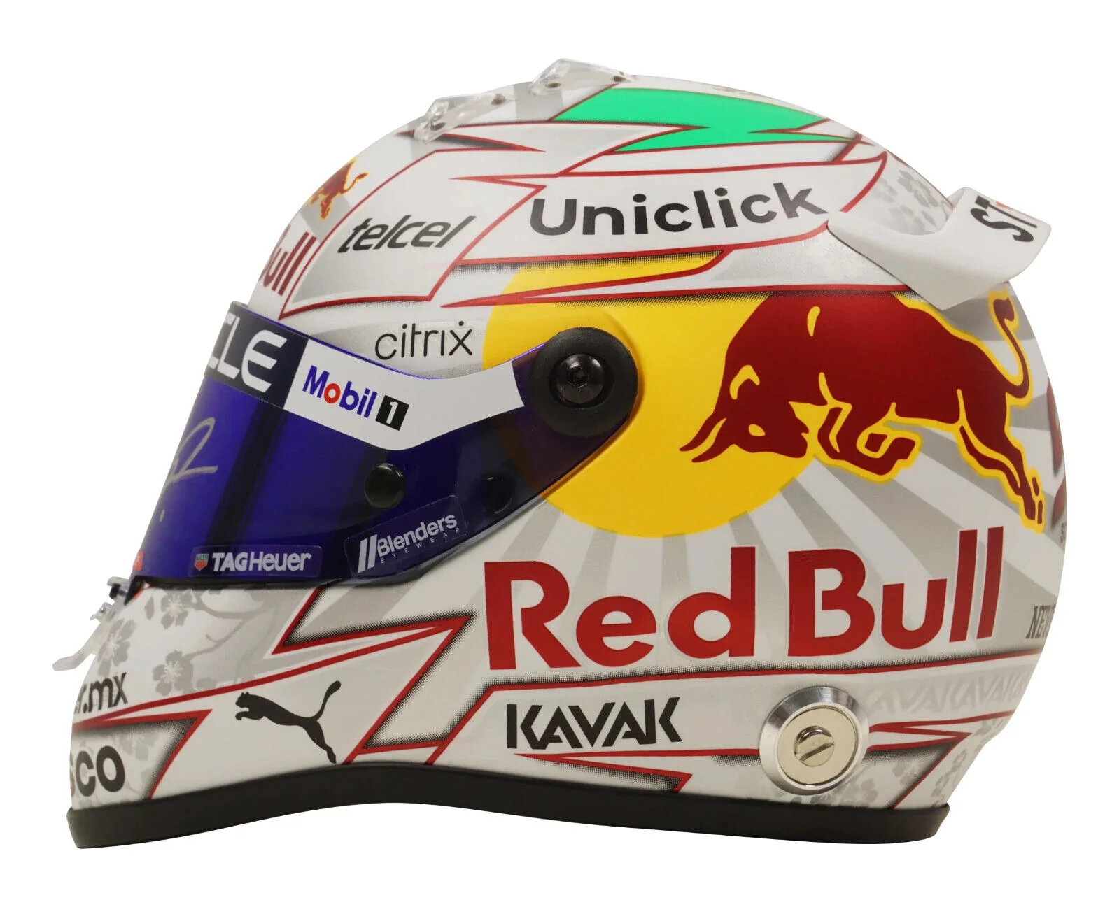 Sergio Perez Signed 2022 Japan F1 RedBull Helmet 1:2 Scale with Beckett COA - Image 3