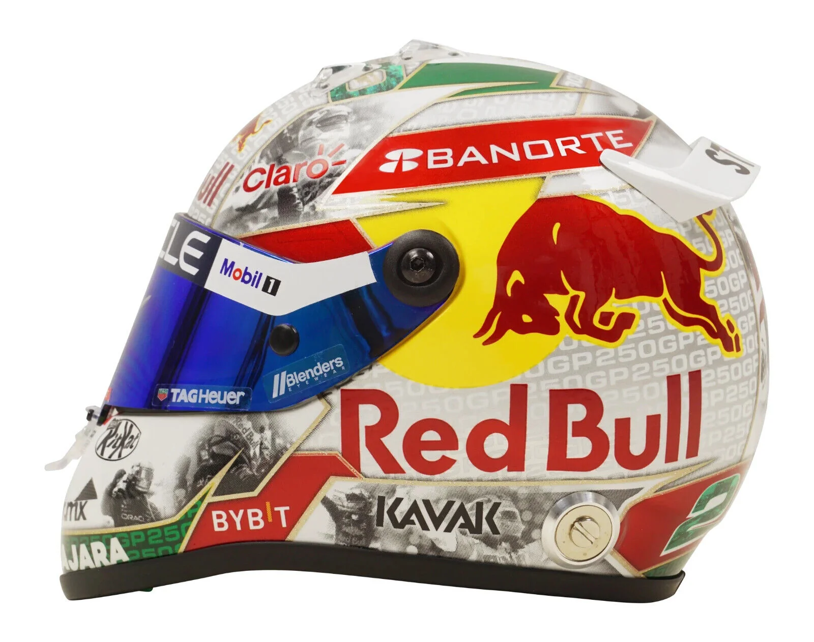 Sergio Perez Signed 2023 Formula 1 RedBull Helmet 1:2 Scale with Beckett COA - Image 3