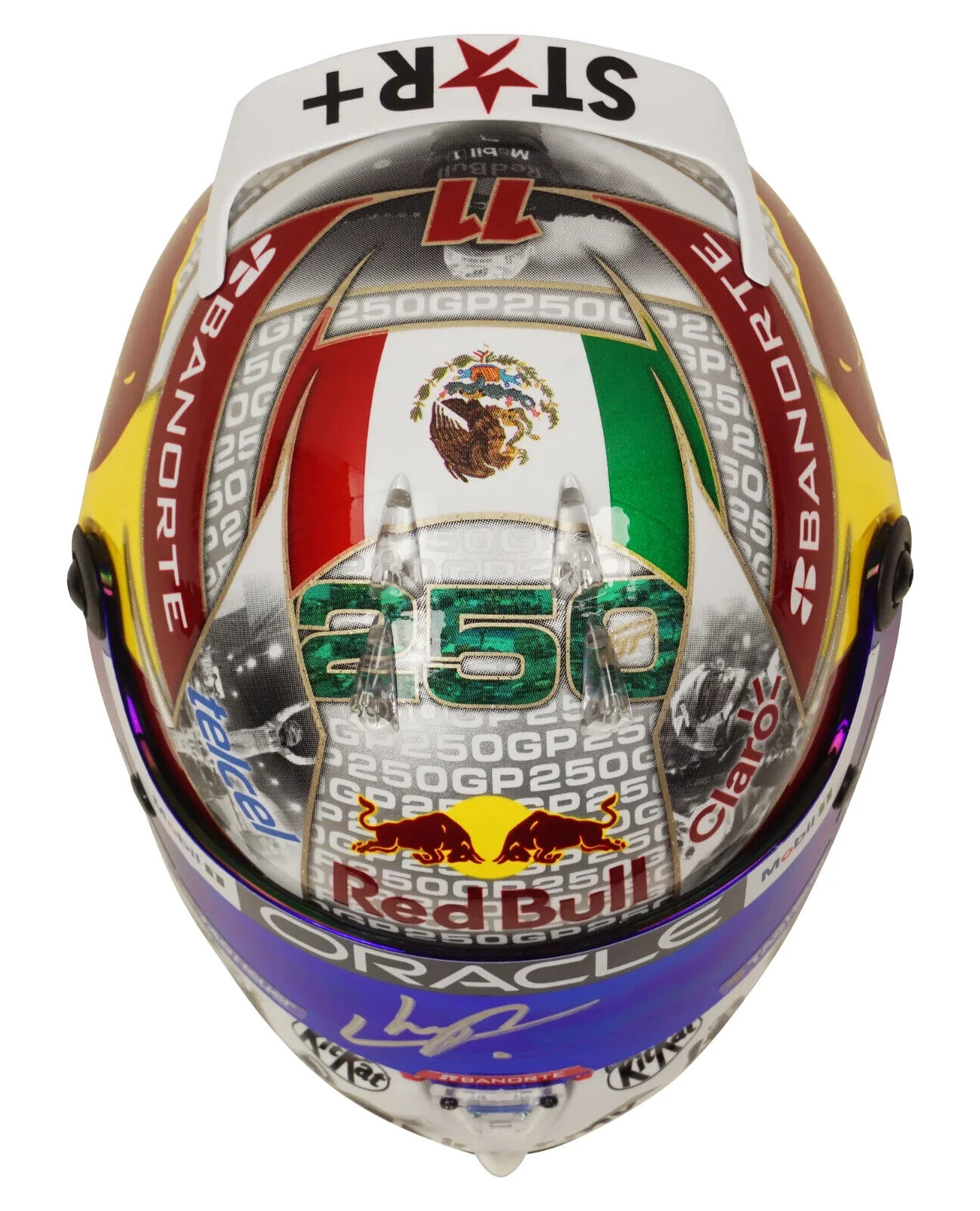 Sergio Perez Signed 2023 Formula 1 RedBull Helmet 1:2 Scale with Beckett COA - Image 4