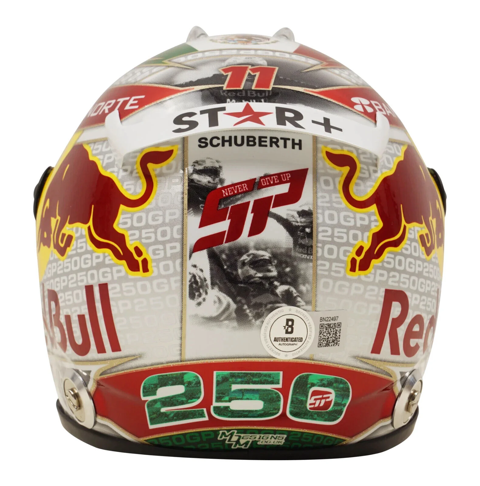 Sergio Perez Signed 2023 Formula 1 RedBull Helmet 1:2 Scale with Beckett COA - Image 5