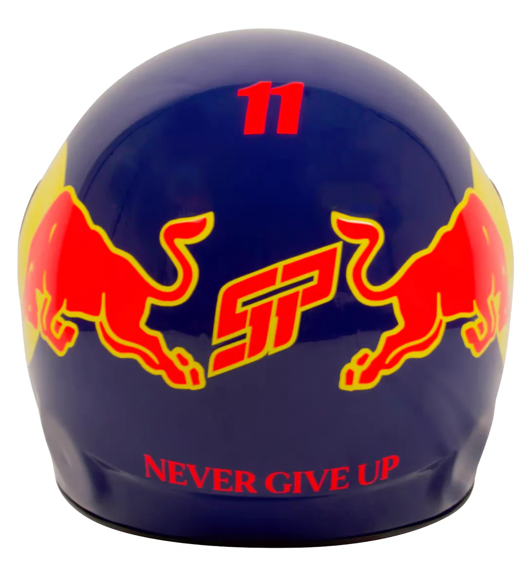 Sergio Perez Signed Formula 1 RedBull Helmet Full Size Replica with Beckett COA - Image 4