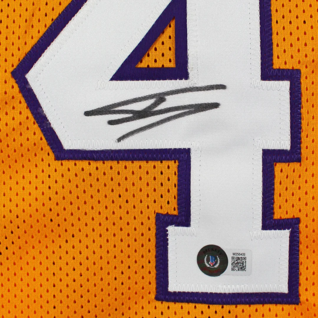 Shaquille O'Neal Signed Los Angeles Lakers Basketball Jersey with Beckett Witness - Image 2