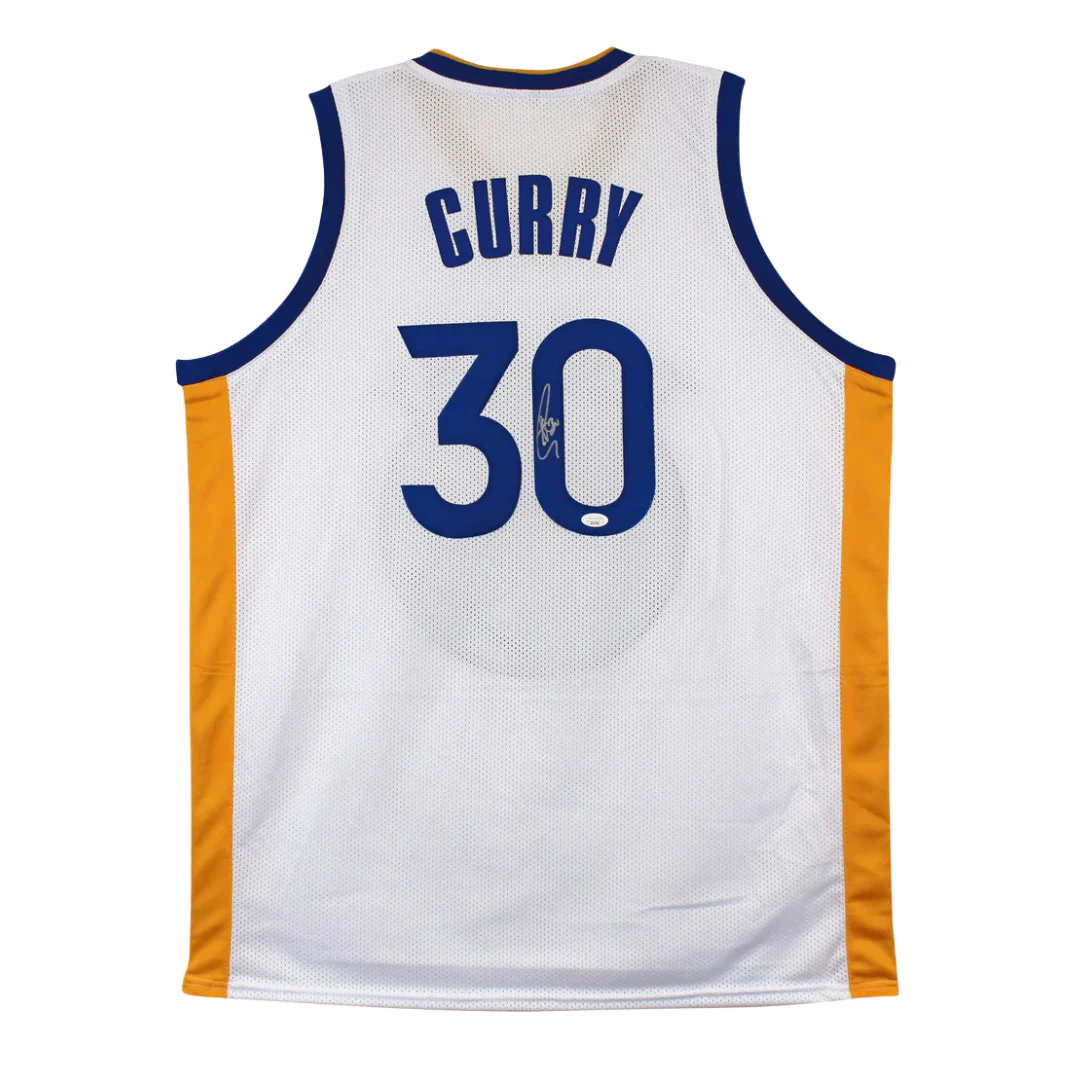 Stephen Curry Signed Golden State Warriors Basketball Jersey with JSA COA - Image 3