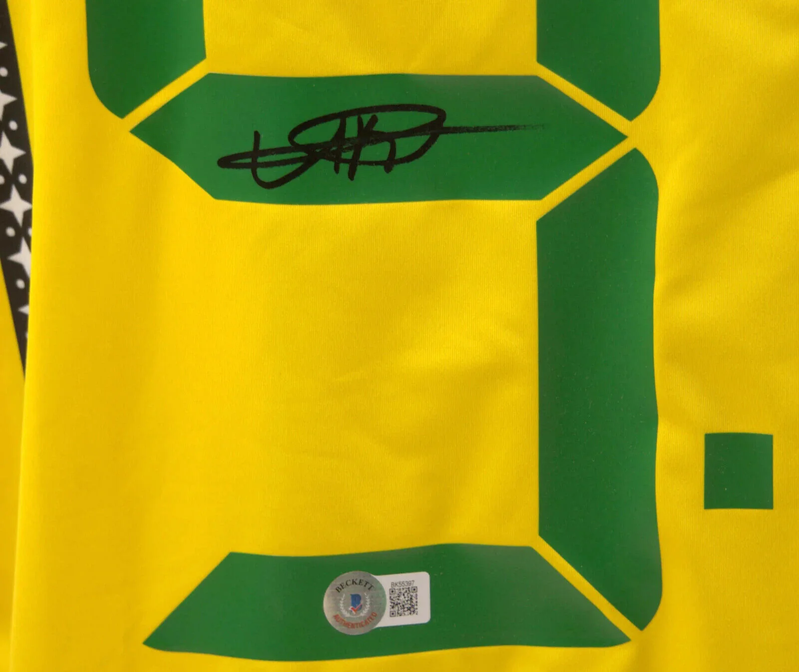 Usain Bolt Signed Jamaica 9.58 World Record Olympic Jersey with Beckett COA - Image 3