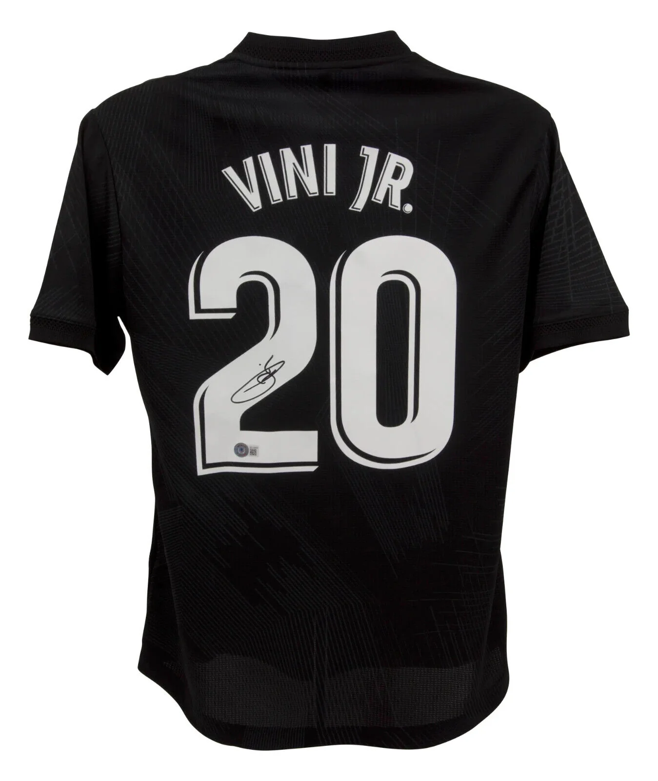 Framed Vinicius Jr Signed Real Madrid Away Y-3 Soccer Jersey #20 with Beckett COA - Image 3