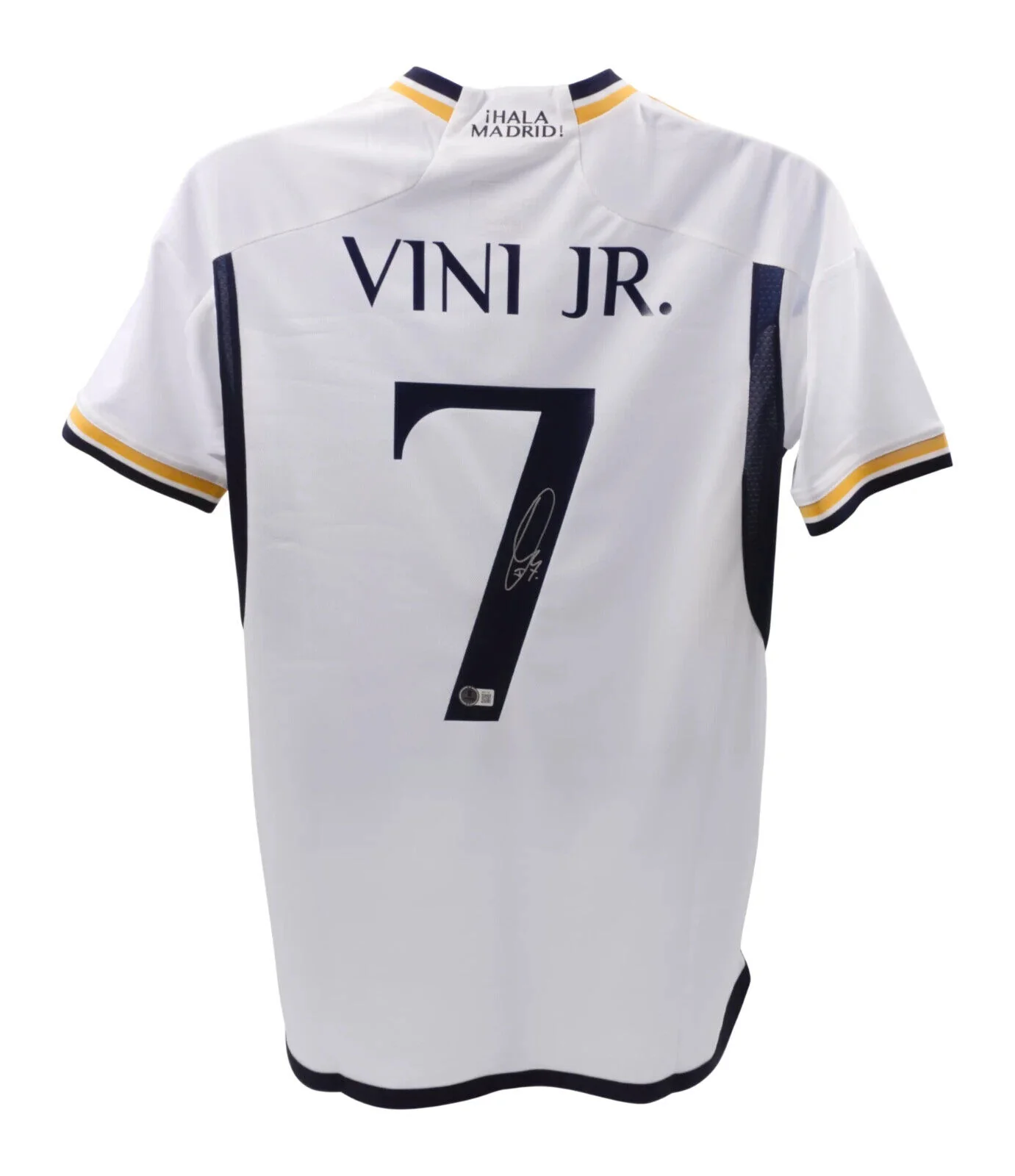 Framed Vinicius Jr Signed Real Madrid Home Soccer Jersey #7 with Beckett COA - Image 3