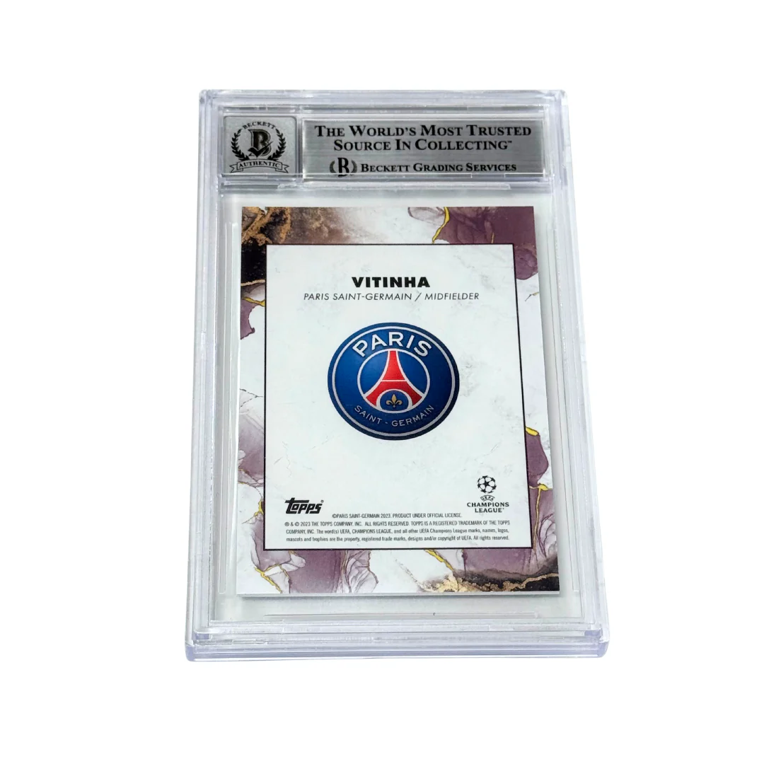 Vitinha Signed 2022-23 Topps Inception UCC /99 Green #113 – BGS 10 Autograph - Image 2
