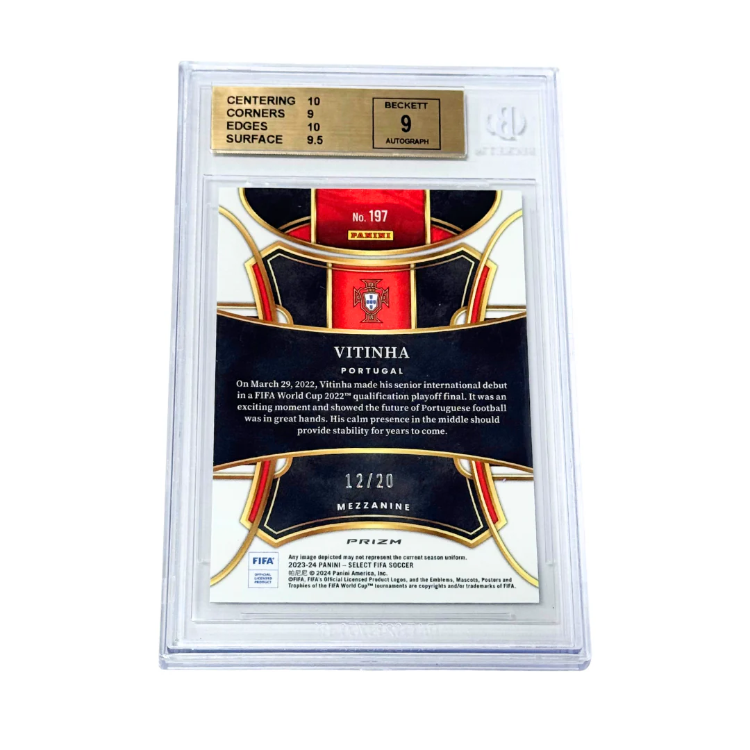 Vitinha Signed 2023-24 Panini Select FIFA /20 White #197 – BGS 9.5 - Image 2