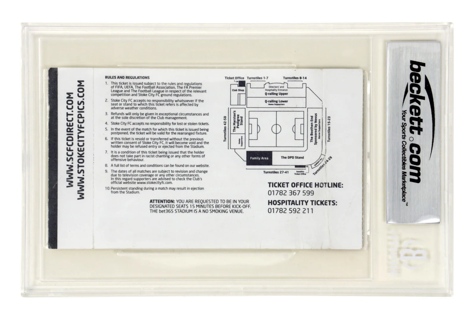 Wayne Rooney Signed 2017 Breaks All Time Goal Record Match Ticket – BGS 3 - Image 2
