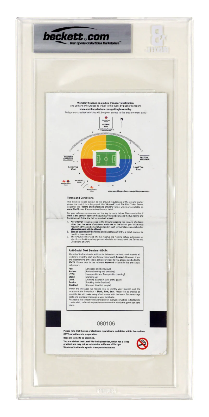 Wayne Rooney Signed 2018 Final England Game Goodbye Match Ticket – BGS 3 - Image 2