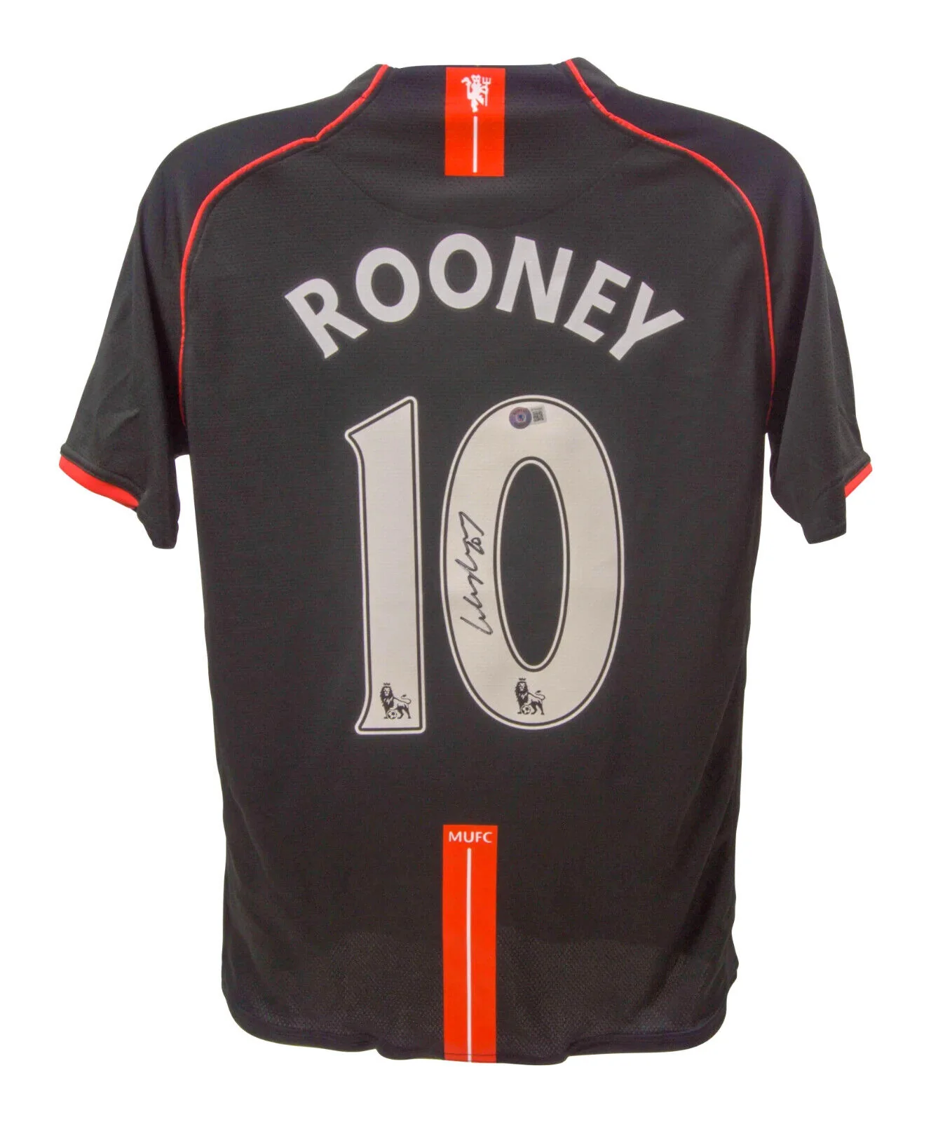 Wayne Rooney Signed Manchester United Away Soccer Jersey #10 with Beckett COA - Image 3
