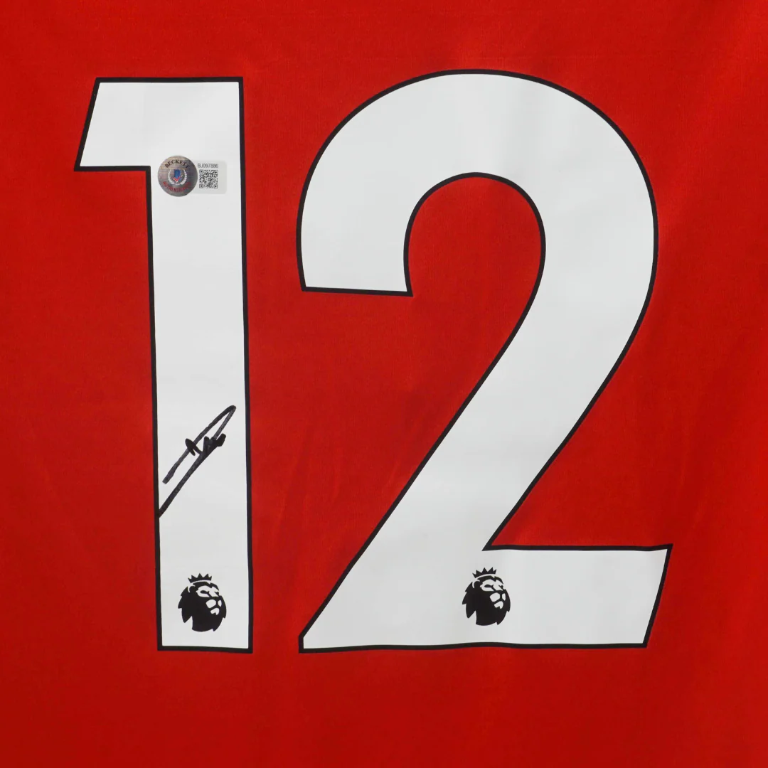 William Saliba Signed Arsenal FC Home Soccer Jersey #12 with Beckett COA - Image 2